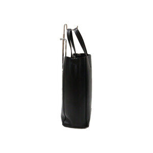 Celine Leather Cabas Shoulder Bag Black Handbag Vertical